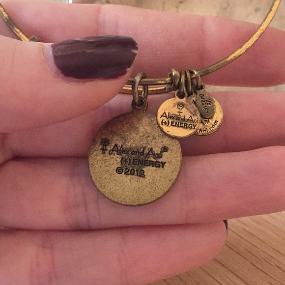 Alex & Ani Friend Gold Bangle - Picture 3 of 3